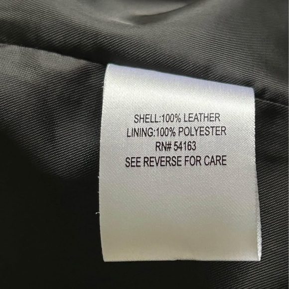 Calvin Klein Black Leather Jacket - Picture 5 of 5